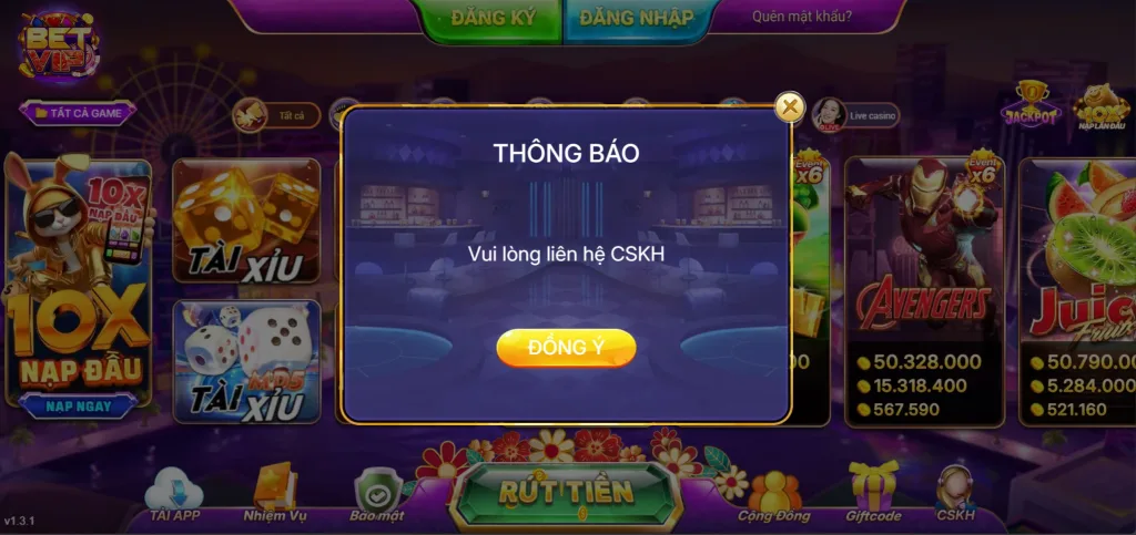 Quên Mật Khẩu Betvip