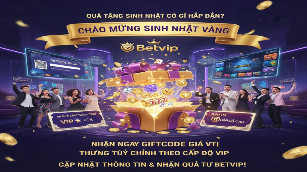 Khuyến mãi sinh nhật thành viên siêu ưu đãi Betvip